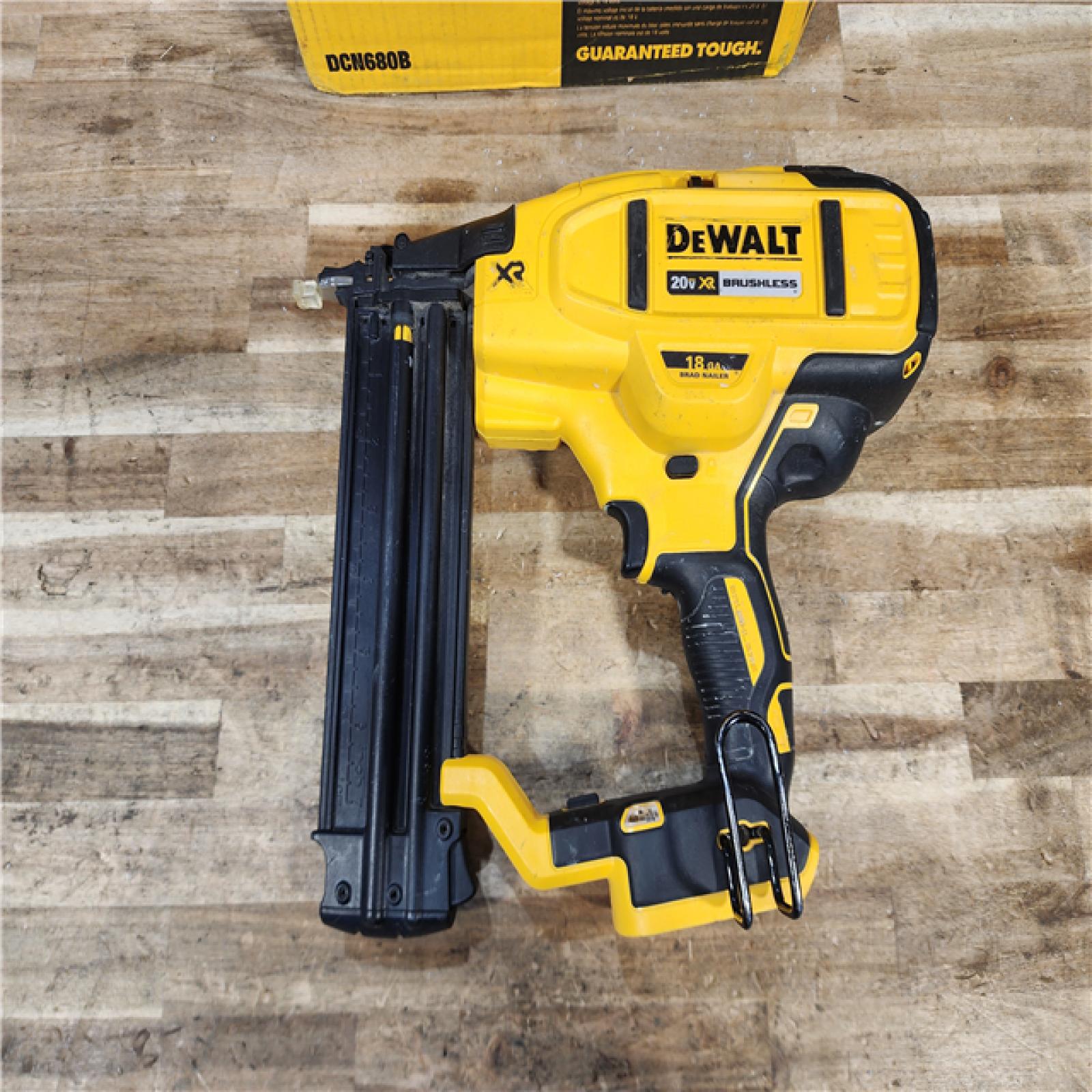HOUSTON LOCATION - AS - IS DEWALT 20V MAX XR Lithium-Ion Electric Cordless 18-Gauge Brad Nailer (Tool Only)