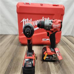 AS-IS Milwaukee M18 FUEL 18V Lithium-Ion Brushless Cordless Hammer Drill and Impact Driver Combo Kit (2-Tool) with 2 Batteries
