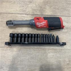 AS-IS Milwaukee FUEL INSIDER 12V Lithium-Ion Brushless Cordless 1/4 in. - 3/8 in. Extended Reach Box Ratchet (Tool-Only)