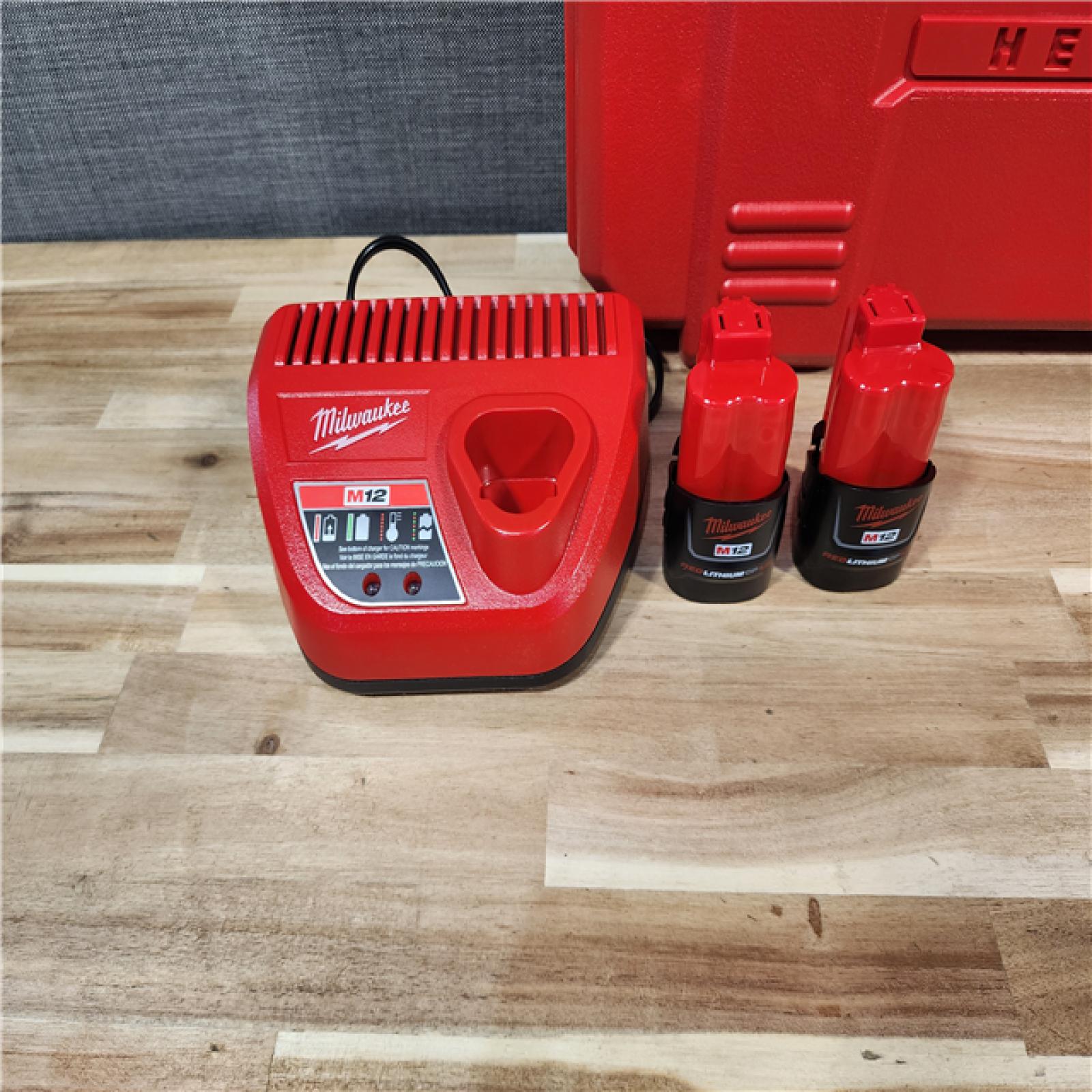 HOUSTON LOCATION - AS-IS (APPEARS LIKE NEW) M12 12-Volt Lithium-Ion Force Logic Cordless Press Tool Kit (3 Jaws Included) with Two 1.5 Ah Battery and Hard Case