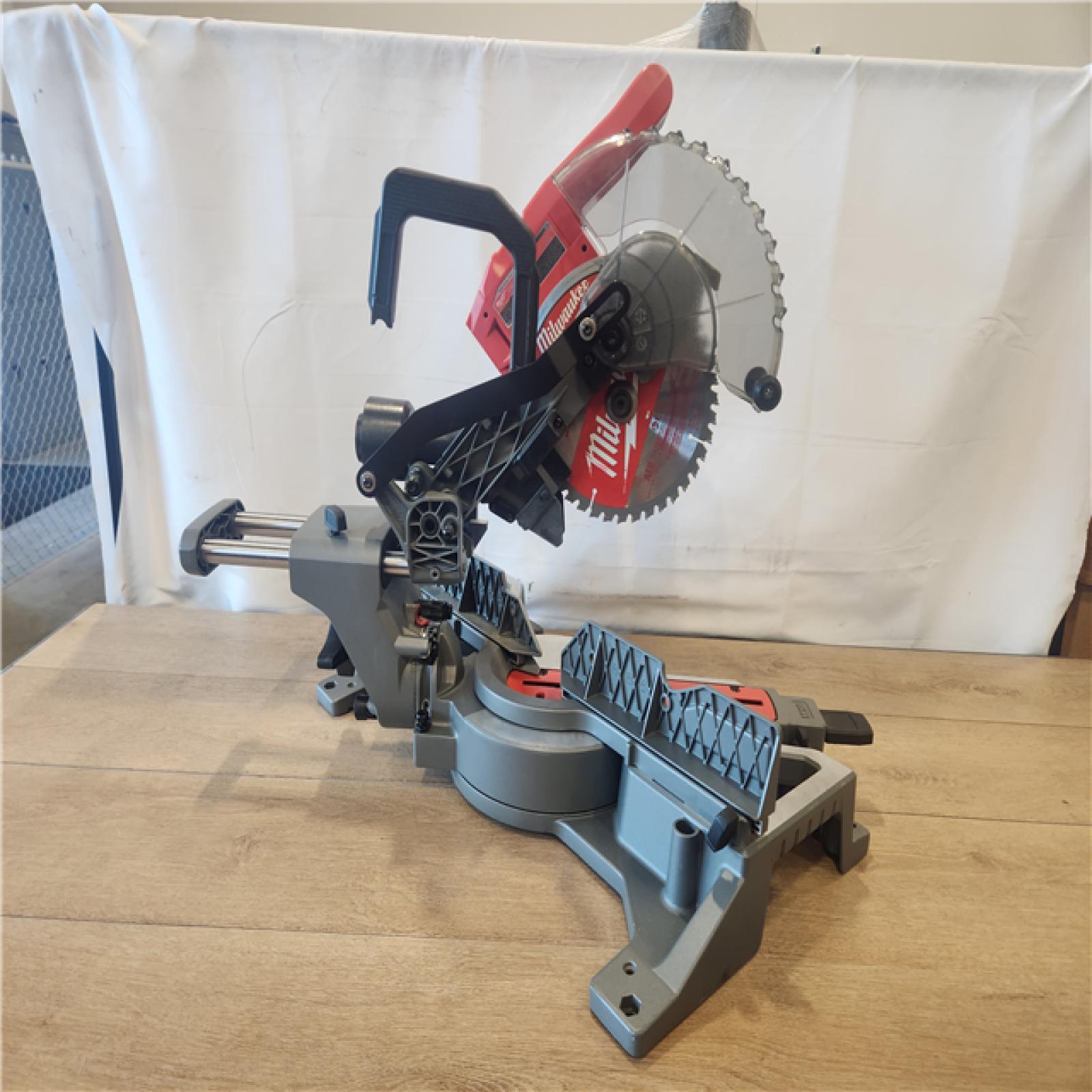 AS-IS- Milwaukee M18 Fuel 7-1/4 Dual Bevel Sliding Compound Miter Saw  Tool Only