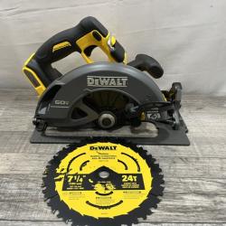 AS-IS DEWALT FLEXVOLT 60V MAX Cordless Brushless 7-1/4 in. Circular Saw with Brake (Tool Only)