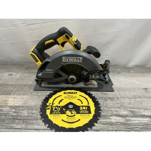 AS-IS DEWALT FLEXVOLT 60V MAX Cordless Brushless 7-1/4 in. Circular Saw with Brake (Tool Only)