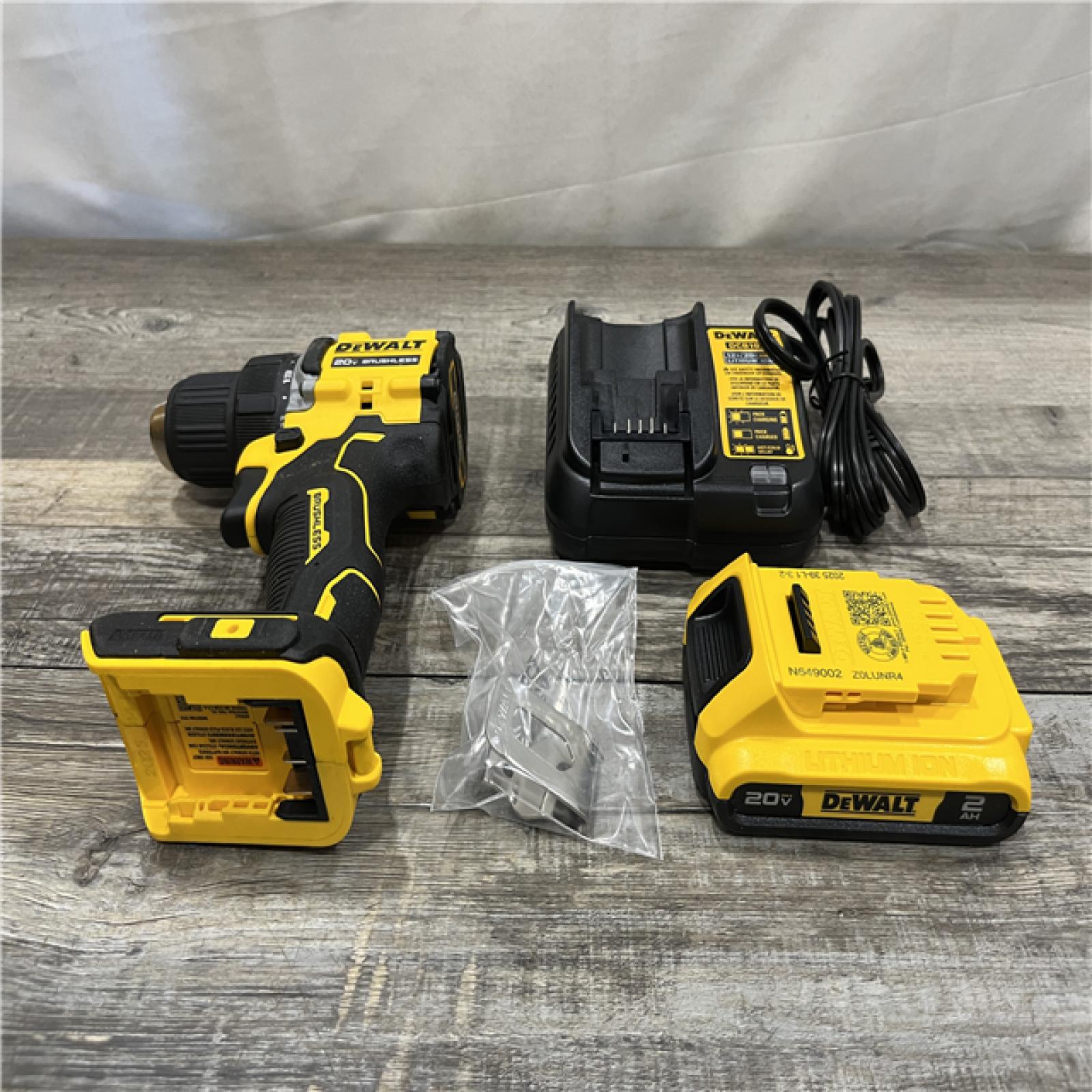 AS-IS DEWALT Atomic 20V Lithium-Ion Cordless Compact 1/2 in. Drill/Driver Kit