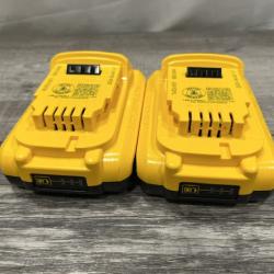 AS-IS DEWALT 20V MAX Compact Lithium-Ion 3.0Ah Battery Pack (2 Pack)