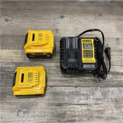 AS-IS DEWALT 20V MAX Lithium-Ion Battery Kit with 5.0Ah and 2.0Ah Battery and Charger