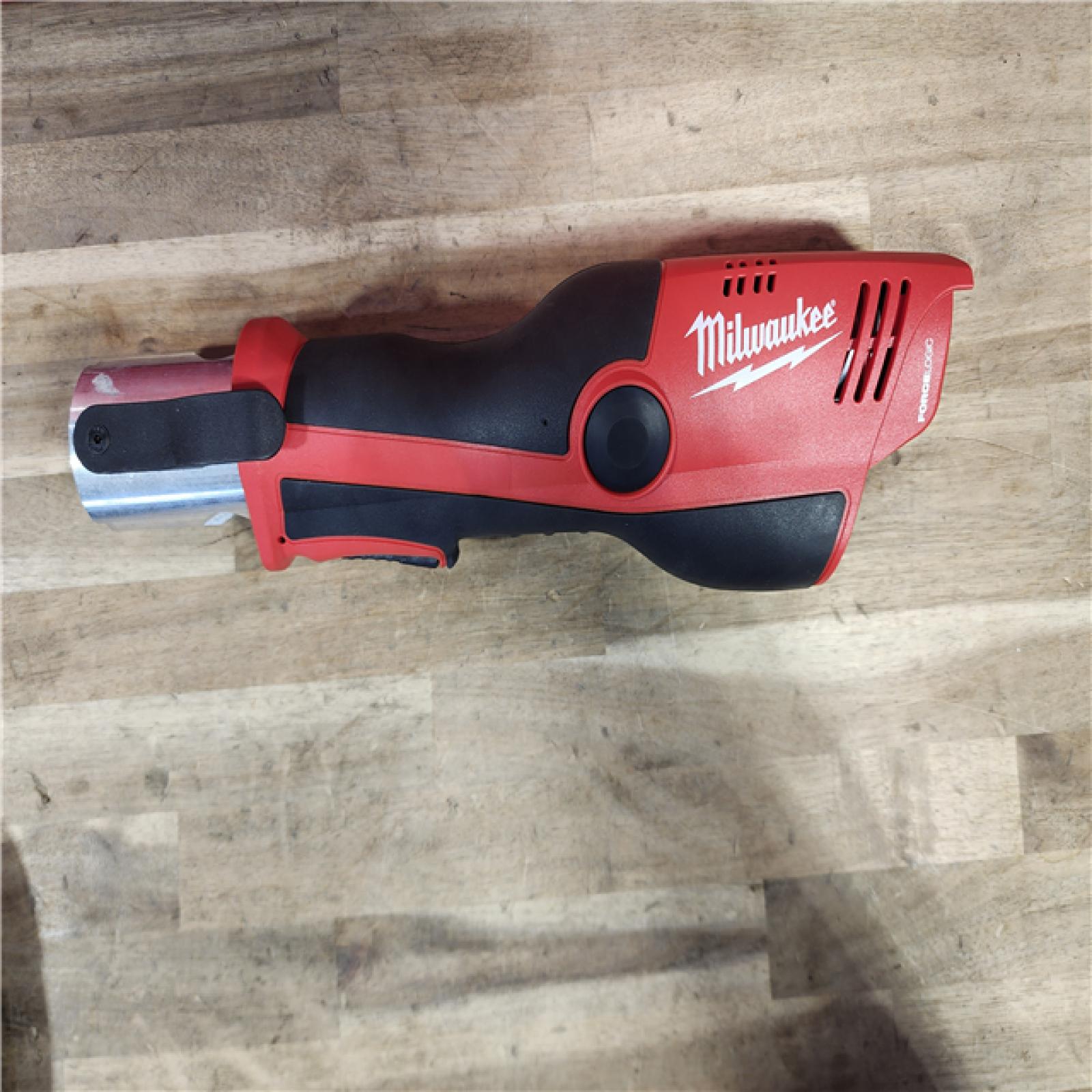 HOUSTON LOCATION - AS-IS MILWAUKEE 12-Volt Lithium-Ion Force Logic Cordless Press Tool Kit (3 Jaws Included) with Two 1.5 Ah Battery and Hard Case