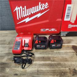 HOUSTON LOCATION - AS-IS (APPEARS LIKE NEW) MILWAUKEE FUEL 18V Lithium-Ion Brushless Cordless Hammer Drill and Impact Driver Combo Kit (2-Tool) with 2 Batteries