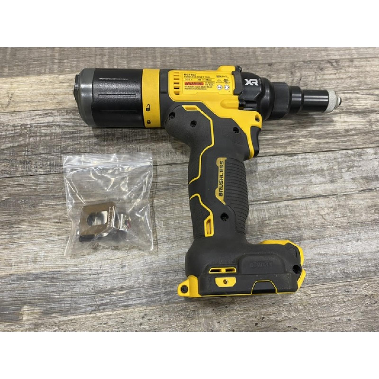 AS-IS DEWALT 20-Volt MAX Cordless 3/16 in. Rivet Tool (Tool-Only)