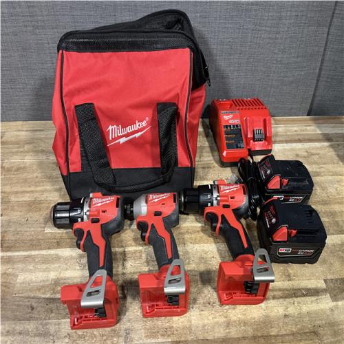 Houston Location AS-IS Milwaukee Drill Drivers and Impact Driver and Batteries QTY/2 with Charger