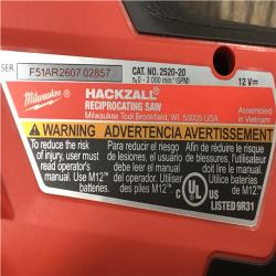 AS-IS Milwaukee FUEL 12V Lithium-Ion Brushless Cordless HACKZALL Reciprocating Saw Kit