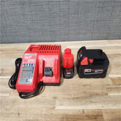HOUSTON LOCATION - AS-IS MILWAUKEE 2 TOOL COMBO KIT W/ (2) BATTERY & CHARGER