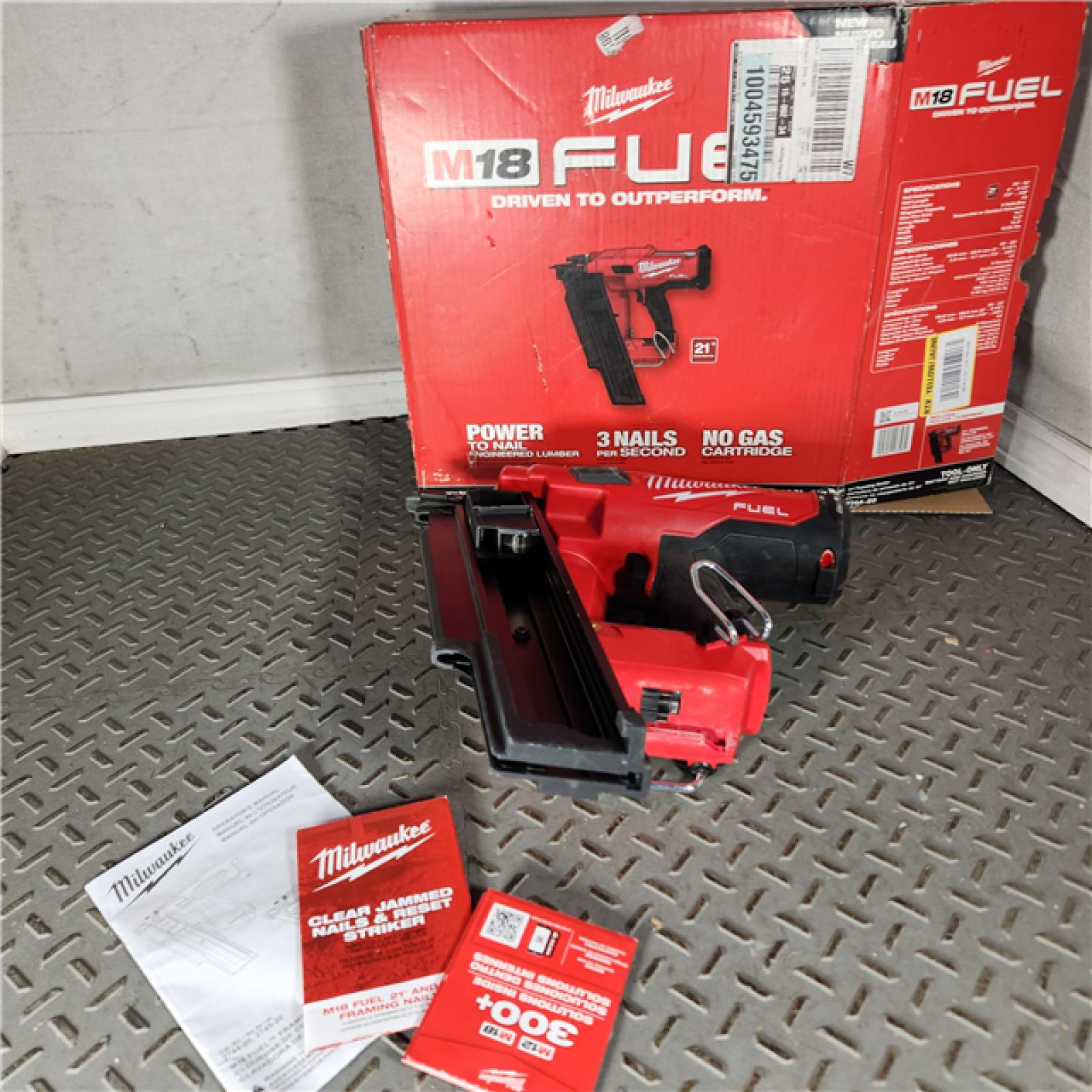 Houston Location - AS-IS Milwaukee 2744-20 21-Degree 3-1/2 Plastic Collated M18 FUEL Cordless Framing Nailer (Tool Only) - Appears IN LIKE NEW Condition