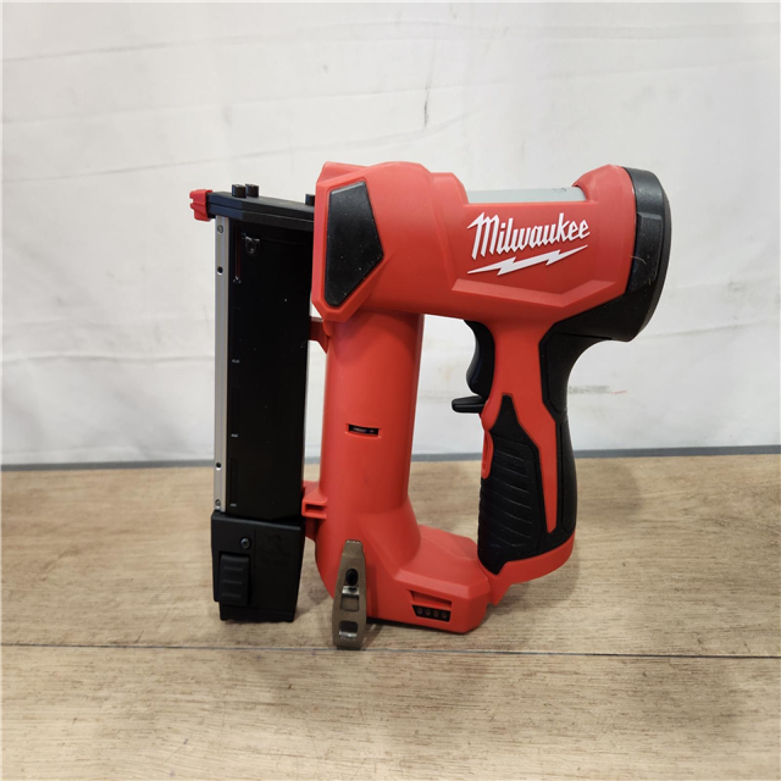 AS-IS- Milwaukee 12-Volt 23-Gauge Lithium-Ion Cordless Pin Nailer (Tool-Only)