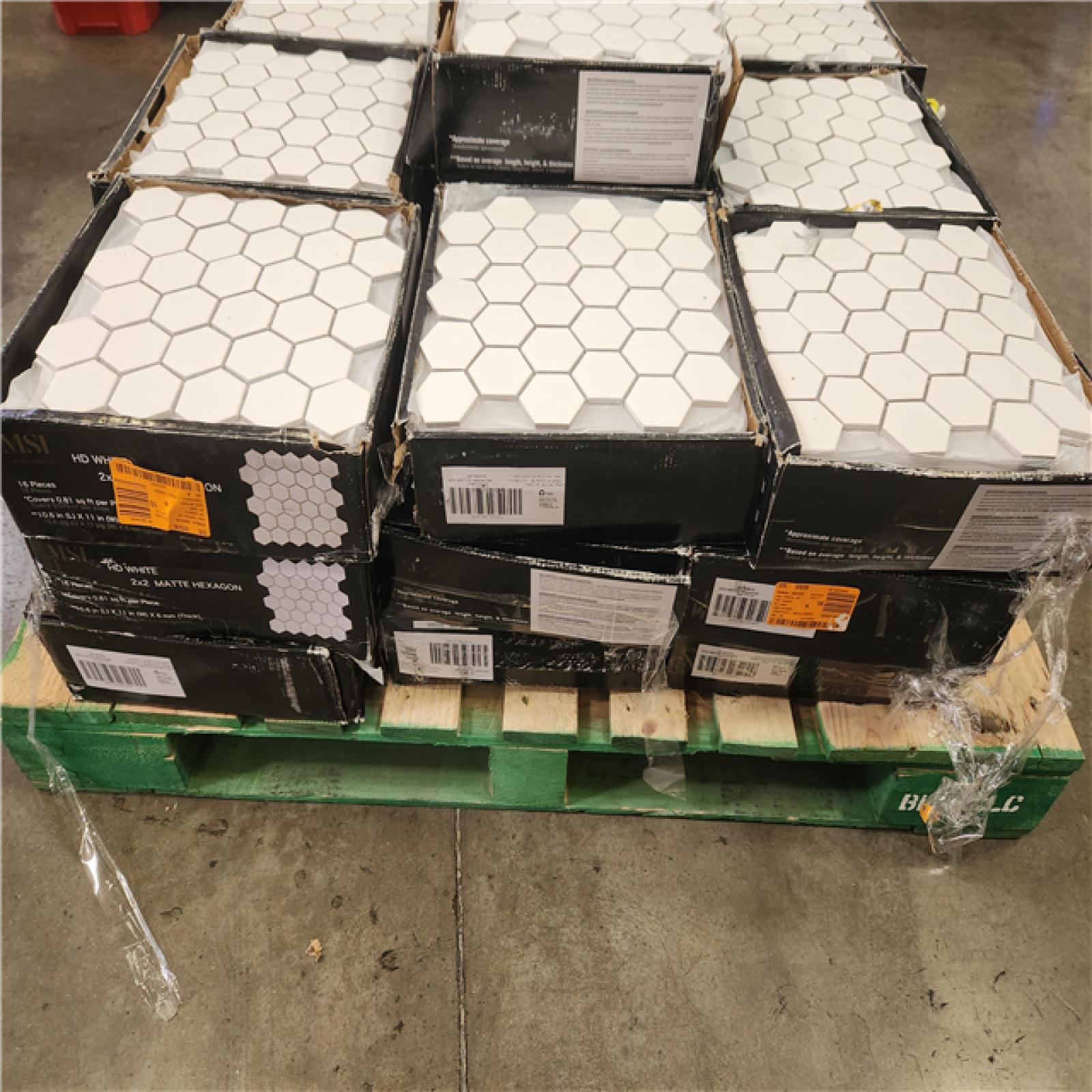 Phoenix New MSI White 2 in. Hexagon 11 in. x 11 in. x 0.25 in. Matte Porcelain Mesh-Mounted Mosaic Tile (362 sq. ft. /28  Case)