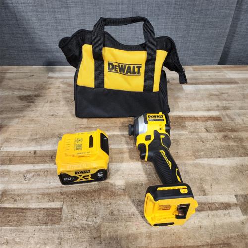 Houston Location AS-IS DEWALT ATOMIC 20V MAX Lithium-Ion Cordless 1/4 in. Brushless Impact Driver Kit