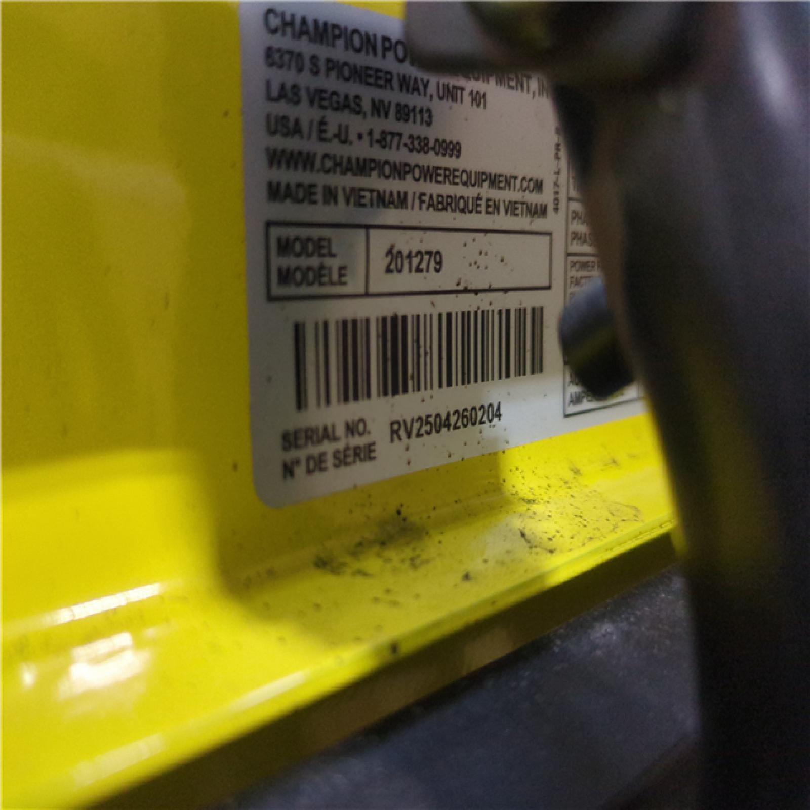 CALIFORNIA AS-IS CHAMPION PORTABLE POWER GENERATOR