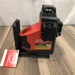 AS-IS Milwaukee 12-Volt Lithium-ion Cordless 125 ft. Green 360° 3-Plane Laser Level with Automatic Alignment & Receiver
