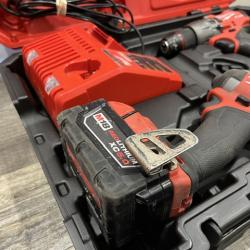 AS-IS Milwaukee FUEL 18V Lithium-Ion Brushless Cordless Hammer Drill and Impact Driver Combo Kit