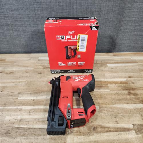 HOUSTON LOCATION - AS-IS Milwaukee FUEL 12-Volt Lithium-Ion Brushless Cordless 18-Gauge 1-1/2 in. Compact Brad Nailer (Tool Only)
