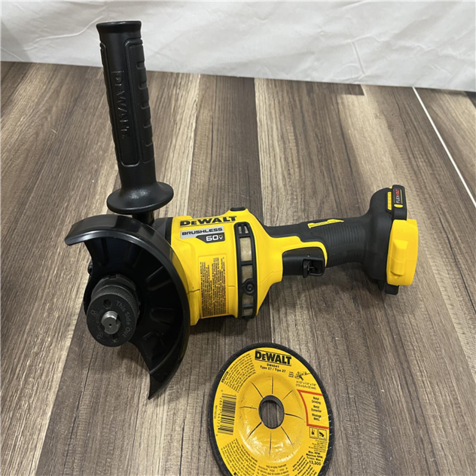 GOOD DEWALT 60V MAX Cordless Brushless 4.5 in. to 6 in. Small Angle Grinder with Kickback Brake (Tool Only)