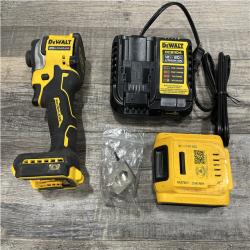 AS-IS DEWALT ATOMIC 20V MAX Lithium-Ion Cordless 1/4 in. Brushless Impact Driver Kit