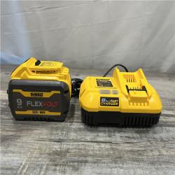 AS-IS DEWALT 20V/60V MAX FLEXVOLT Lithium-Ion 9.0Ah Battery and Charger Starter Kit