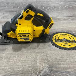 AS-IS DEWALT FLEXVOLT 60V MAX Cordless Brushless 7-1/4 in. Circular Saw with Brake (Tool Only)