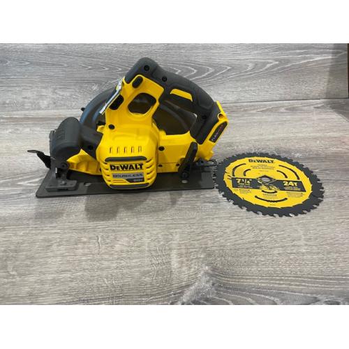 AS-IS DEWALT FLEXVOLT 60V MAX Cordless Brushless 7-1/4 in. Circular Saw with Brake (Tool Only)