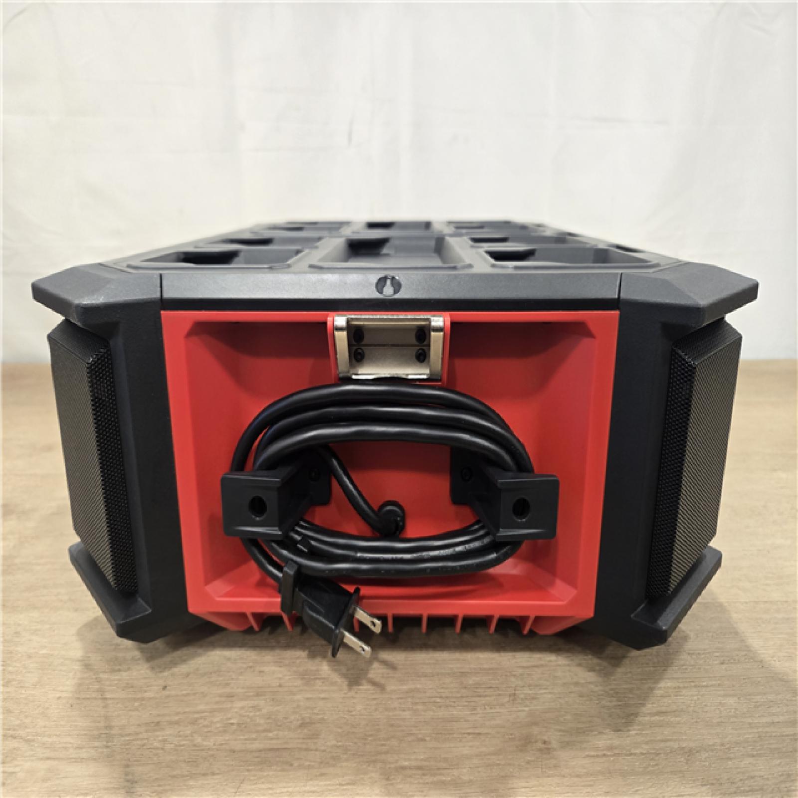 AS-IS Milwaukee Lithium-Ion Cordless PACKOUT Radio/Speaker with Built-In Charger