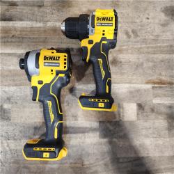 HOUSTON LOCATION - AS-IS Dewalt DCK225D2 20V MAX ATOMIC Compact Cordless Drill Driver and Impact Driver Combo Kit