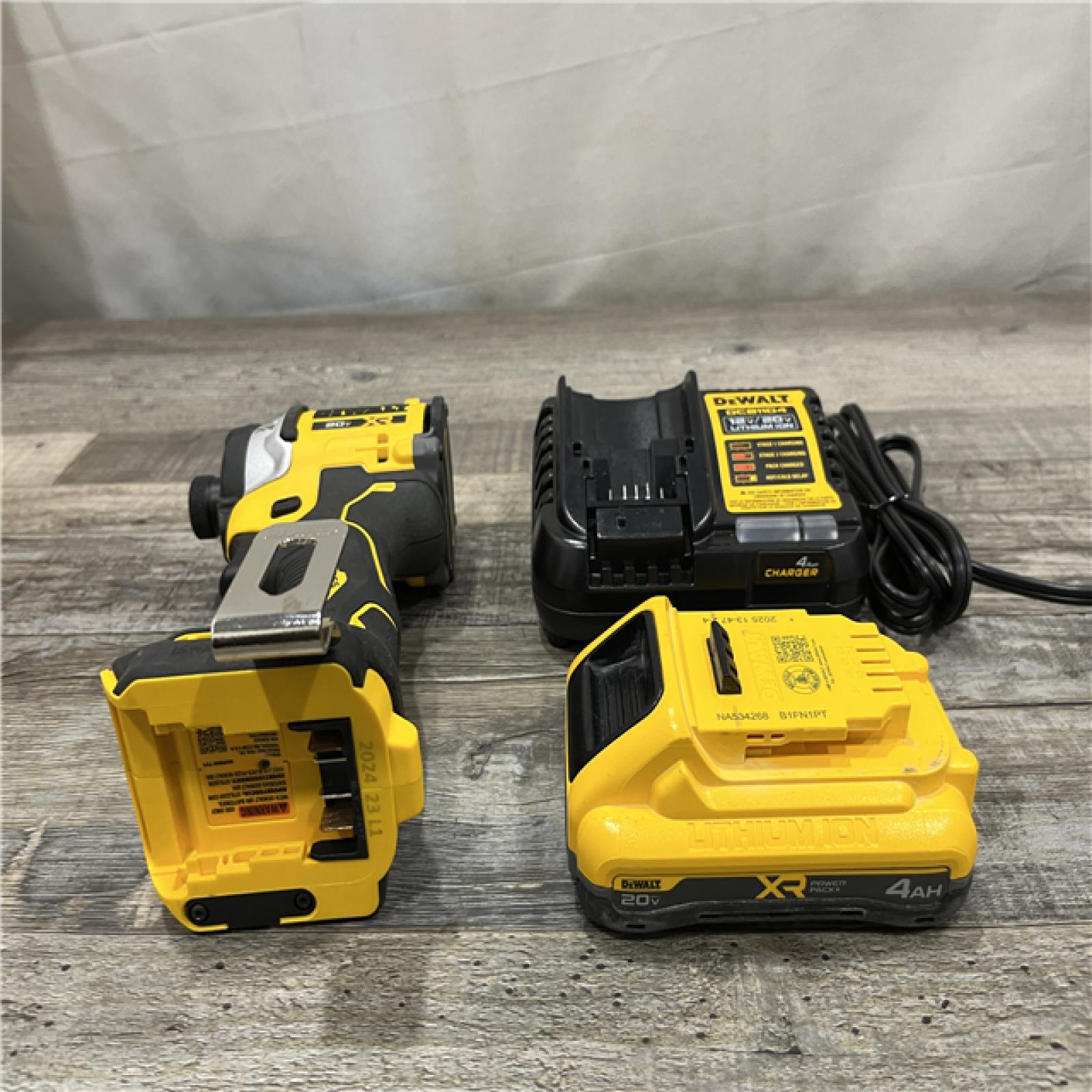 AS-IS DEWALT 20V MAX XR Lithium-Ion Brushless Cordless 3-Speed High Torque 1/4 in. Impact Driver Kit