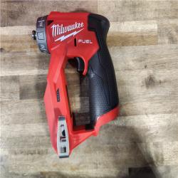 HOUSTON LOCATION - AS-IS (APPEARS LIKE NEW) Milwaukee M12 FUEL 12V Lithium-Ion Brushless Cordless 4-in-1 Installation 3/8 in. Drill Driver Kit with 4-Tool Heads