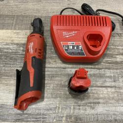 AS-IS Milwaukee 12V Lithium-Ion Cordless 3/8 in. Ratchet Kit
