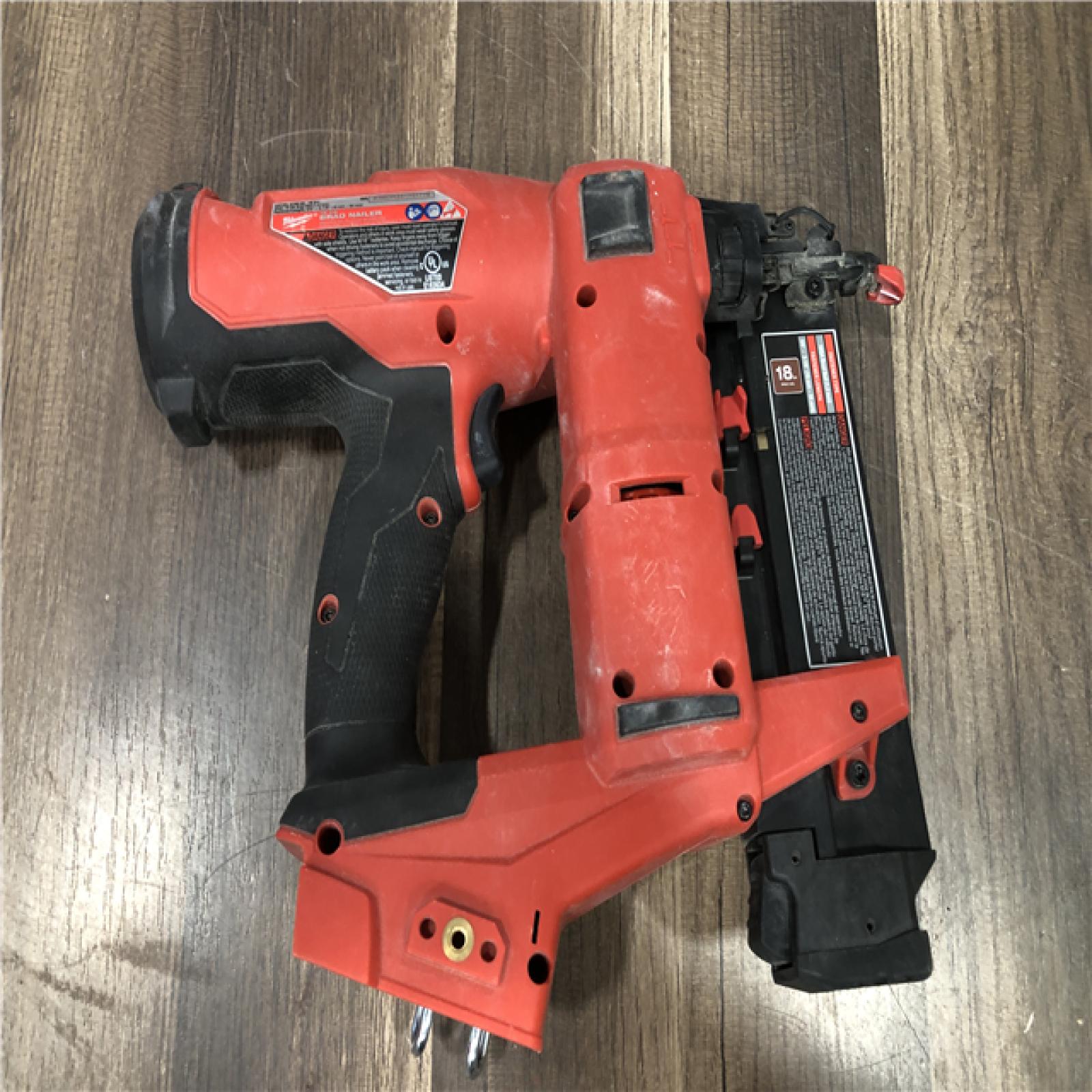 AS-IS Milwaukee FUEL 18-Volt Lithium-Ion Brushless Cordless Gen II 18-Gauge Brad Nailer (Tool-Only)