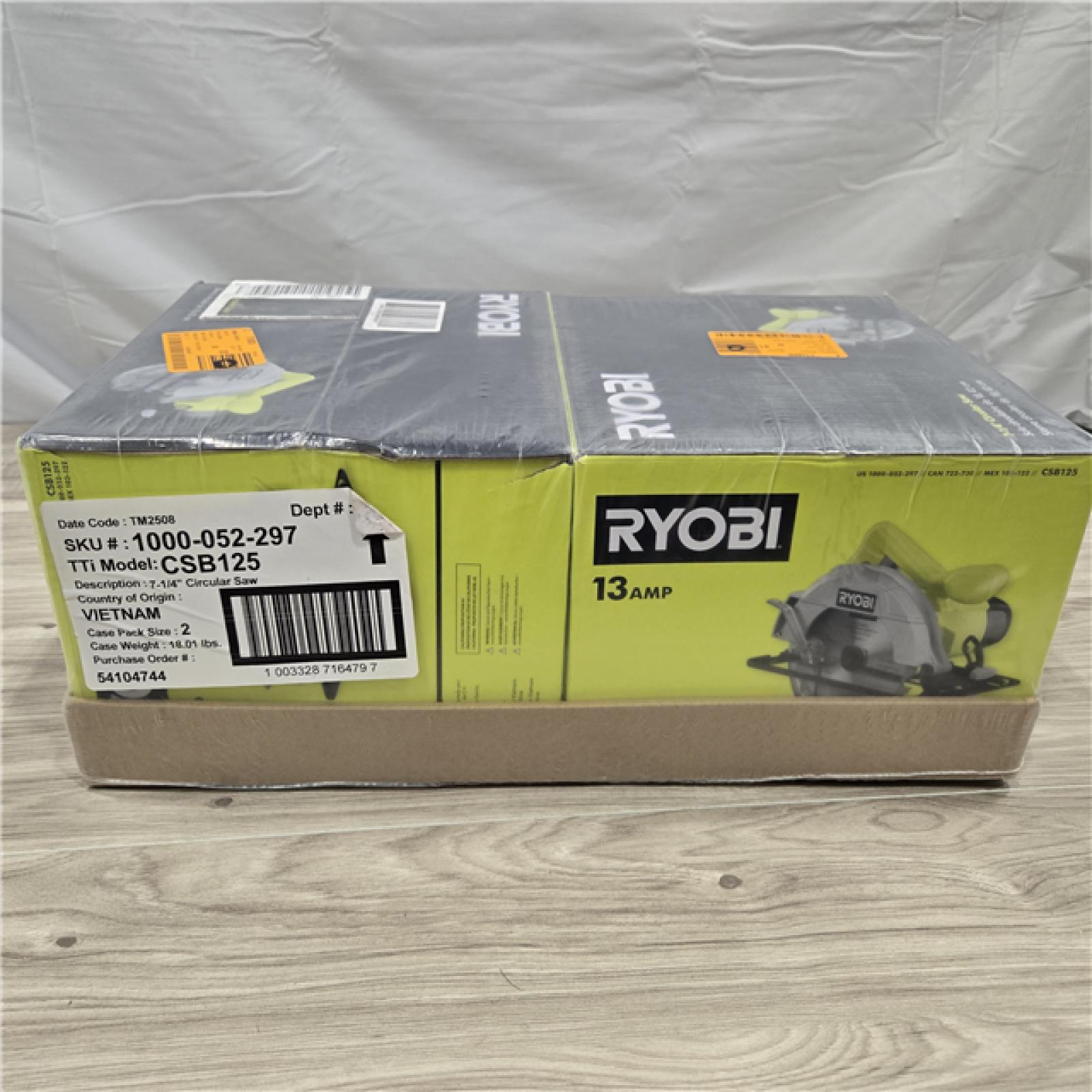 NEW! - RYOBI 13 Amp 7-1/4 in. Circular Saw (QUANTITY OF 2)