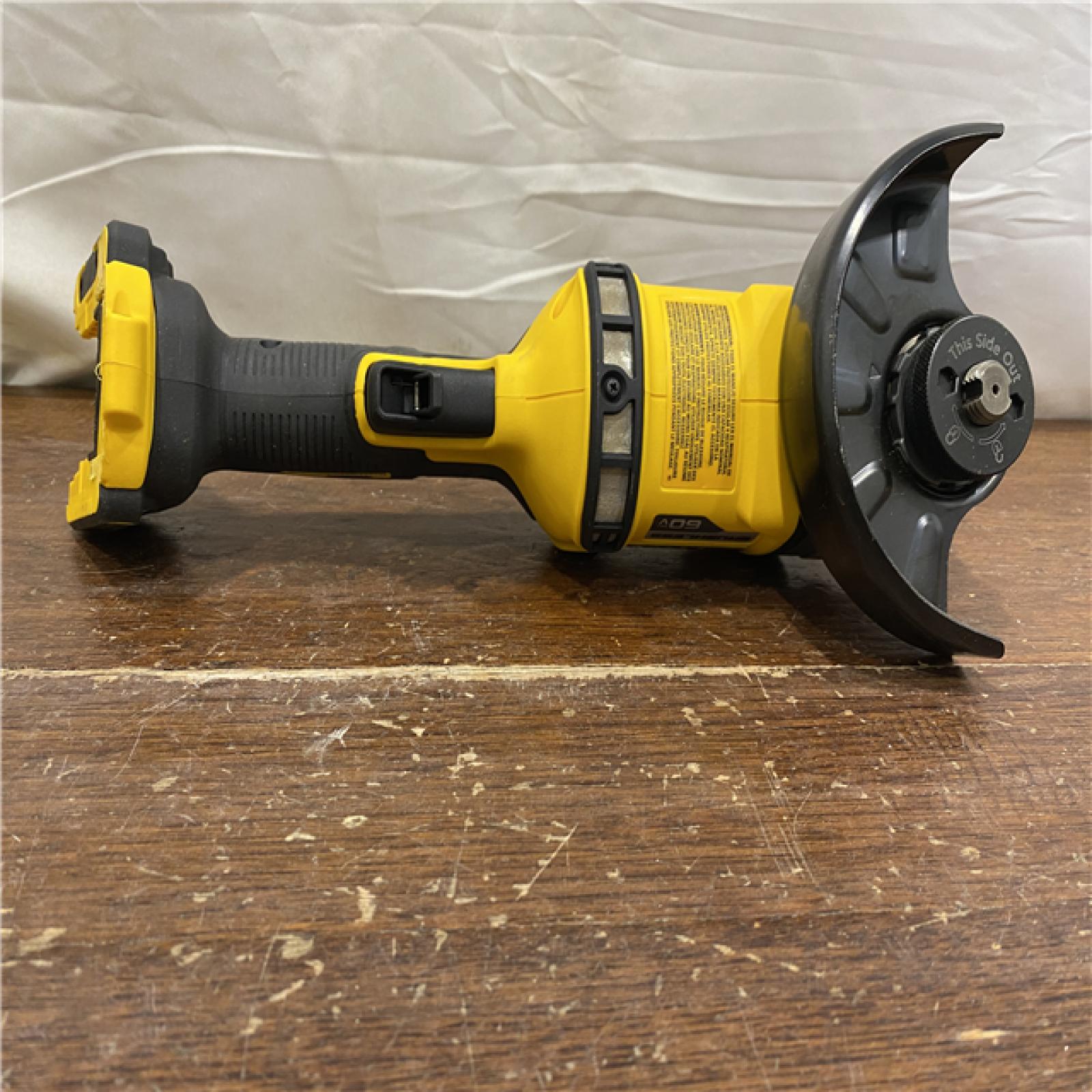 AS-IS DEWALT 60V MAX Cordless Brushless 4.5 in. to 6 in. Small Angle Grinder with Kickback Brake (Tool Only)