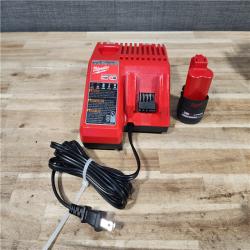 HOUSTON LOCATION - AS-IS Milwaukee 12-Volt Lithium-Ion Cordless Green 125 ft. Cross Line and Plumb Points Laser Level Kit