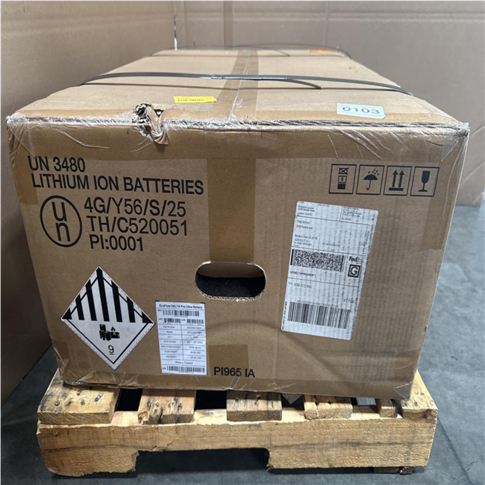 CALIFORNIA AS IS ECOFLOW DELTA PRO ULTRA BATTERY