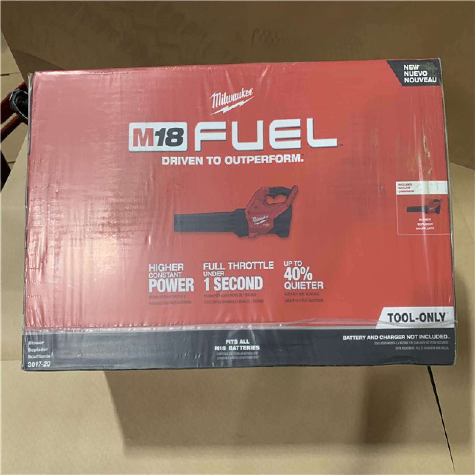 New - Milwaukee M18 FUEL 18V Lithium-Ion Brushless Cordless Handheld Blower (Tool-Only)