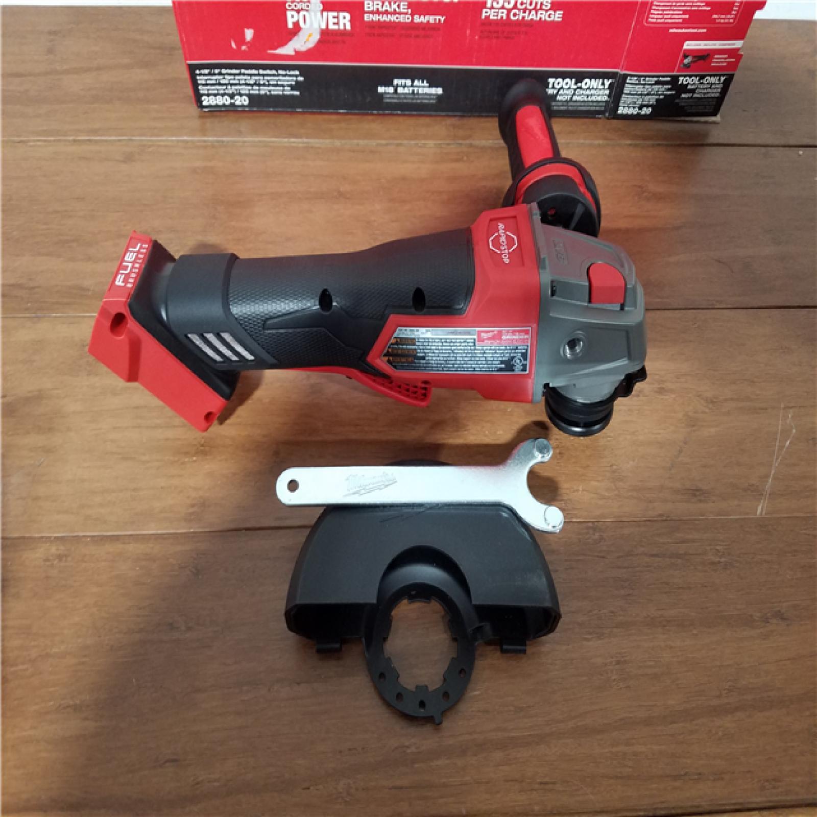 California NEW Milwaukee 4-1/2/5 Braking Grinder Paddle Switch  No-Lock (Tool Only)