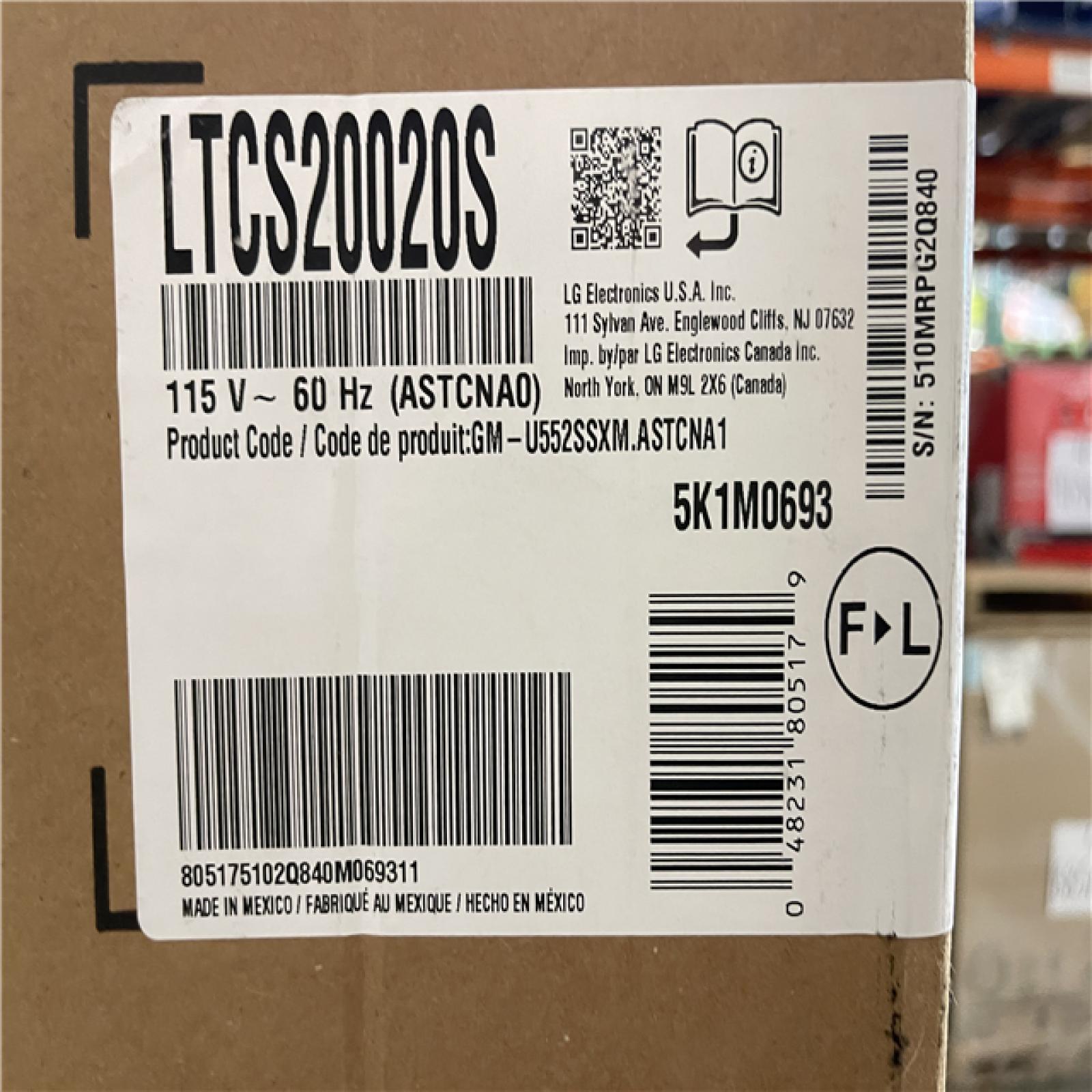 DALLAS LOCATION - LG 30 in. W 20 cu. ft. Top Freezer Refrigerator w/ Multi-Air Flow and Reversible Door in Stainless Steel ENERGY STAR