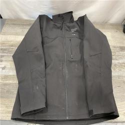 Milwaukee Men's X-Large  12-Volt Lithium-Ion Cordless Tough Shell Black Heated Jacket Kit