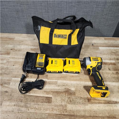 HOUSTON LOCATION - AS - IS DEWALT Atomic 20V Max Lithium-Ion Brushless Cordless Compact 1/4 in. Impact Driver Kit