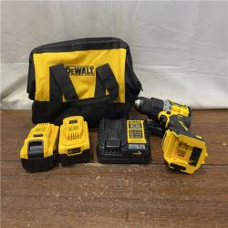 AS-IS DEWALT 20V MAX XR Hammer Drill and ATOMIC Impact Driver 2 Tool Cordless Combo Kit with (2) 4.0Ah Batteries, Charger, and Bag