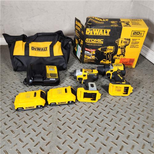 Houston location- AS-IS- DeWALT 121356 20V Compact Drill & Impact Driver Kit