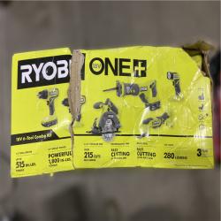 NEW! - RYOBI ONE+ 18V Cordless 6-Tool Combo Kit