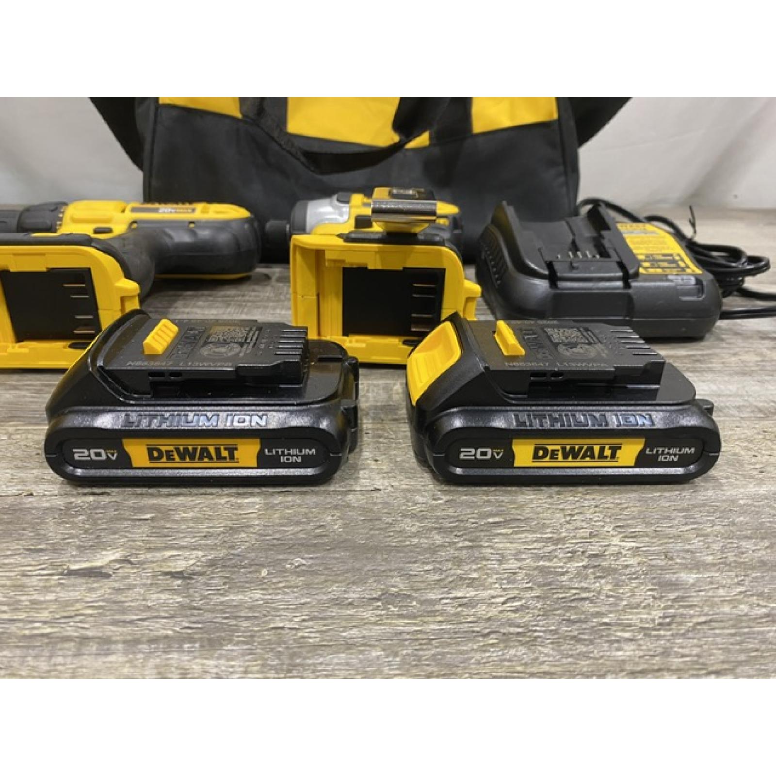 AS-IS DEWALT 20V MAX Cordless Drill/Impact 2 Tool Combo Kit