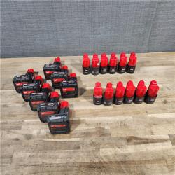 HOUSTON LOCATION - AS-IS MILWAUKEE BATTERY PACK QTY - 20