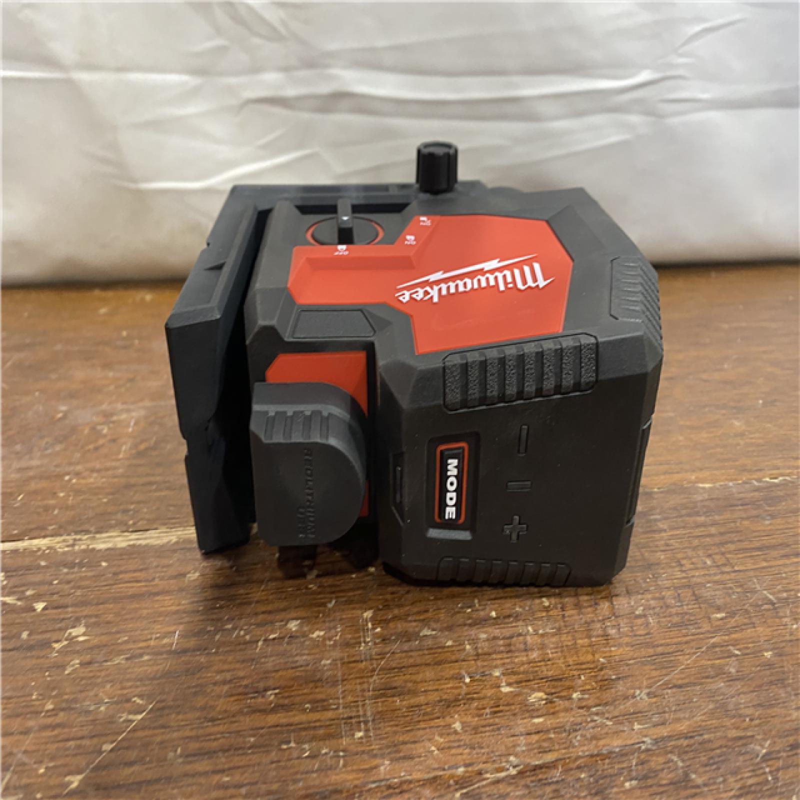 AS-IS 100 Ft. REDLITHIUM Lithium-Ion USB Green Rechargeable Cross Line Laser Level with Charger
